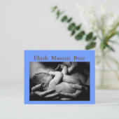 Carte de faire-part de naissance de bébé (Debout devant)