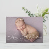 Carte de faire-part de naissance de Noël (Debout devant)