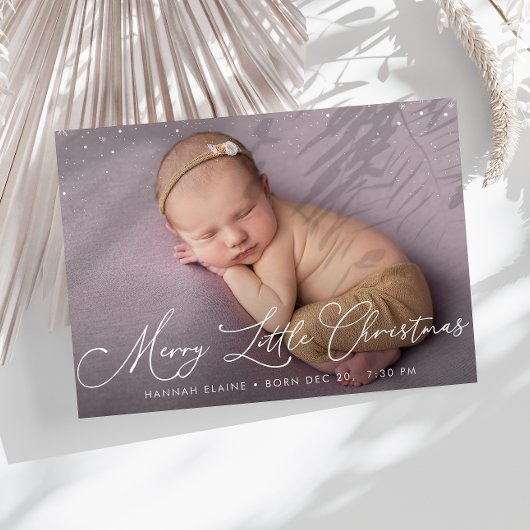 Carte de faire-part de naissance de Noël