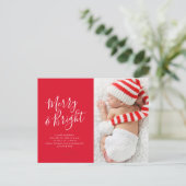 carte de faire-part de naissance de vacances de no (Debout devant)