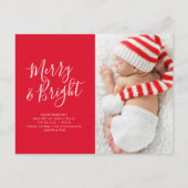 carte de faire-part de naissance de vacances de no (Devant)