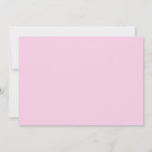 Carte de Faire-part de naissance Monogramme rose b (Dos)