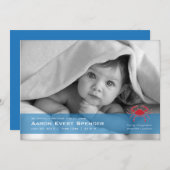 Carte de Faire-part de naissance photo de canceria (Devant / Derrière)