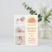 Carte de faire-part de naissance photo Ray of suns (Debout devant)