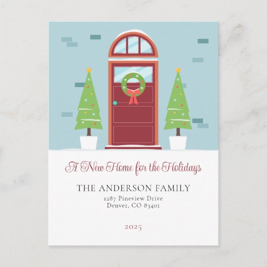 Carte de Faire-part de Noël de vacances (Devant)