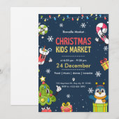 Carte de Faire-part de Noël pour enfants (Devant / Derrière)