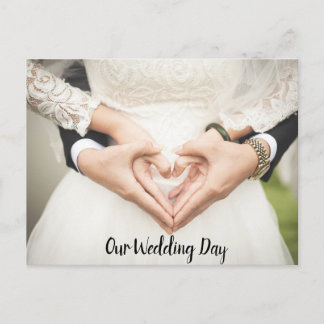 Carte de faire-part de notre jour de mariage