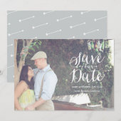 Carte de faire-part de photo à date de sauvegarde (Devant / Derrière)
