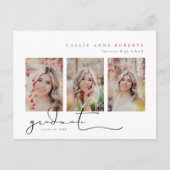 Carte de faire-part de remise de diplôme avec phot (Devant)