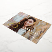 Carte de faire-part de remise de diplôme Bold Year (Rotation)