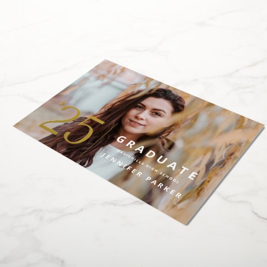 Carte de faire-part de remise de diplômes Bold Yea (Rotation)