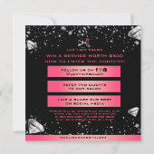 Carte de Faire-part de remise de salon de coiffure (Dos)