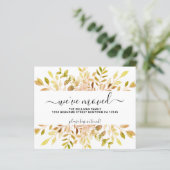 Carte de Faire-part de remplissage d'automne budgé (Debout devant)