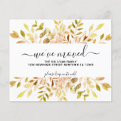 Carte de Faire-part de remplissage d'automne budgé (Devant)