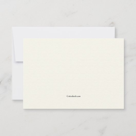 Carte de Faire-part de report classique (Dos)