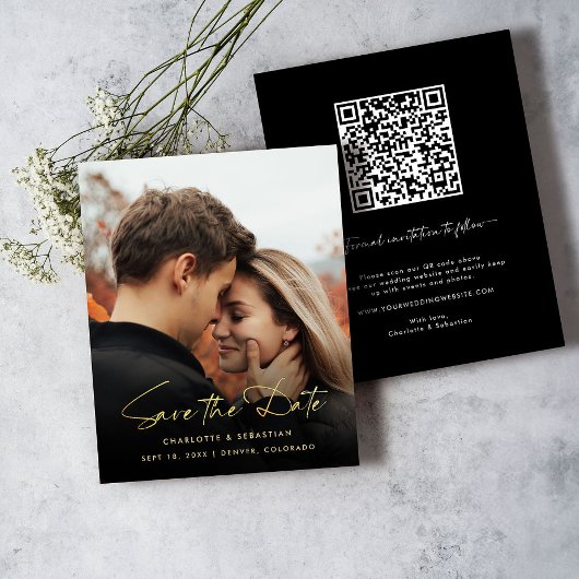 Carte de Faire-Part de Save the Date avec Photo et