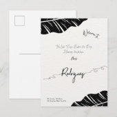 Carte de faire-part de shower de mariage élégante  (Devant / Derrière)