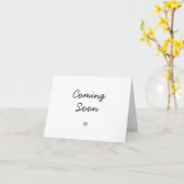 carte de faire-part d'échographie de la bosse de b (Fleur jaune)