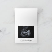 carte de faire-part d'échographie de la bosse de b (Intérieur)