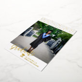 Carte de Faire-part d'obtention d'un diplôme Gold (Rotation)