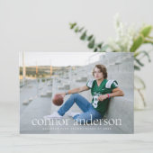 Carte de Faire-part d'obtention d'une superpositio (Debout devant)