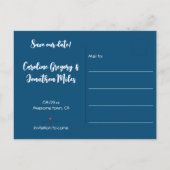 Carte de faire part drôle de budget Pieuvre Navy e (Dos)