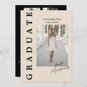 Carte de Faire-part Edge 5 (Devant / Derrière)