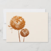 Carte de Faire-part funéraire Dandelion Delicy (Dos)