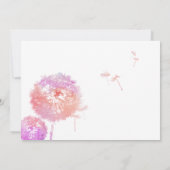 Carte de Faire-part funéraire Dandelion Delicy (Dos)