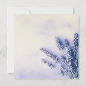 Carte de Faire-part funéraire de lavande délicate (Dos)