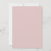Carte de Faire-part funéraire pour orchidée rose (Dos)