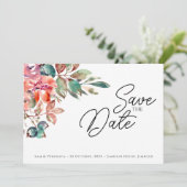 Carte de faire-part horizontale Mauve Blush romant (Debout devant)