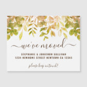 Carte de Faire-part magnétique de déplacement de c (Devant)