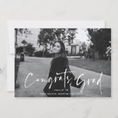 Carte de Faire-part manuscrite de graduation de sc (Devant)