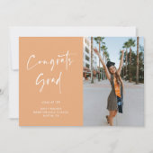 Carte de Faire-part manuscrite de graduation de sc (Devant)