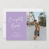 Carte de Faire-part manuscrite de graduation de sc (Devant)