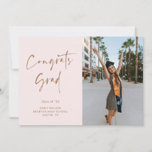 Carte de Faire-part manuscrite de graduation de sc