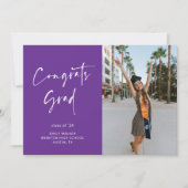Carte de Faire-part manuscrite de graduation de sc (Devant)