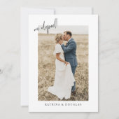 Carte de Faire-part Mariage à Elopement Photo Mini (Devant)