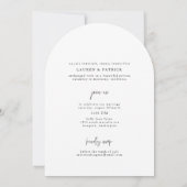 Carte de Faire-part Mariage à inclinaison minimale (Dos)