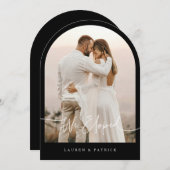 Carte de Faire-part Mariage à inclinaison minimale (Devant / Derrière)