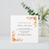 Carte de Faire-part Mariage Foliage 1 automne (Debout devant)