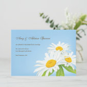 Carte de Faire-part Mariage pour marguerites (Debout devant)