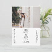 Carte de Faire-part minimaliste (Debout devant)