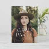 Carte de Faire-part minimaliste moderne (Debout devant)