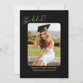 Carte de Faire-part minimaliste moderne (Dos)