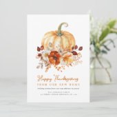 Carte de faire-part mobile de Bon thanksgiving flo (Debout devant)