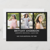 Carte de Faire-part moderne 4 photo (Dos)