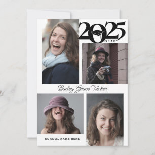 Carte de Faire-part moderne 5-photo 2025
