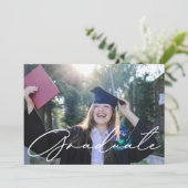 Carte de Faire-part moderne de la calligraphie (Debout devant)